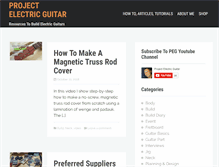 Tablet Screenshot of projectelectricguitar.com